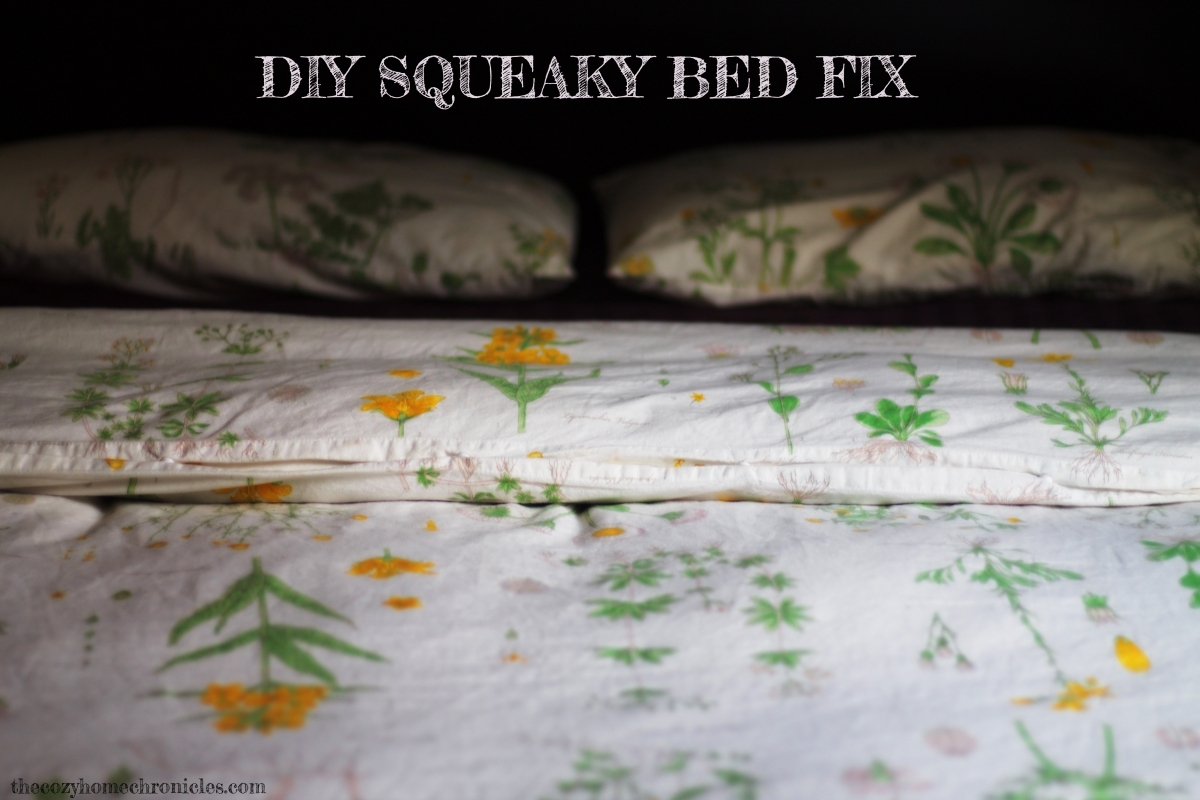 How do you fix a squeaky bed?
