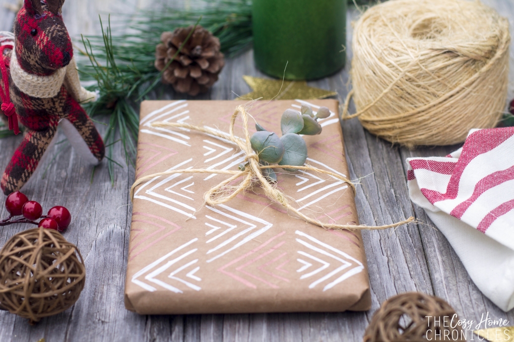 Christmas Craft Supplies and Kraft Paper Goodie Box